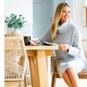 NWT Softies Marshmallow Slouch Turtleneck Lounger Gray XS